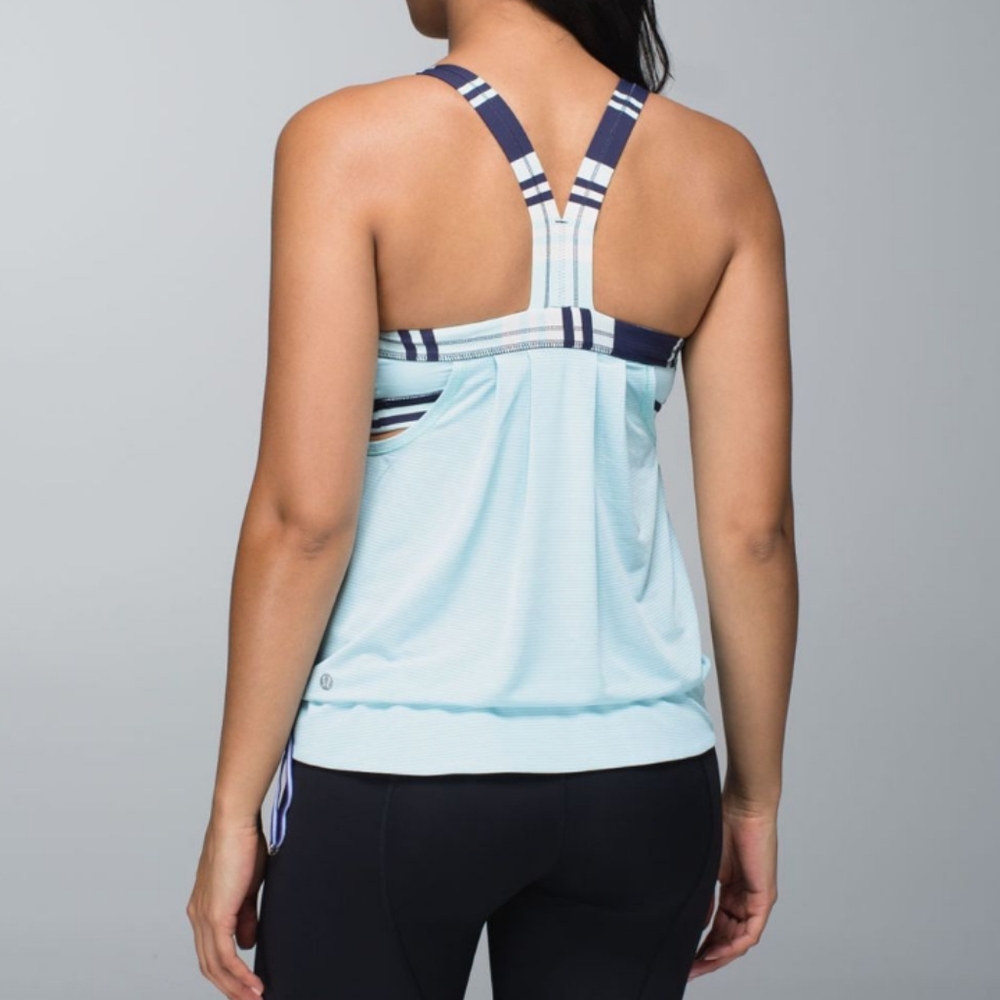 Lululemon Rest Less Tank Blue - Picture 2 of 5